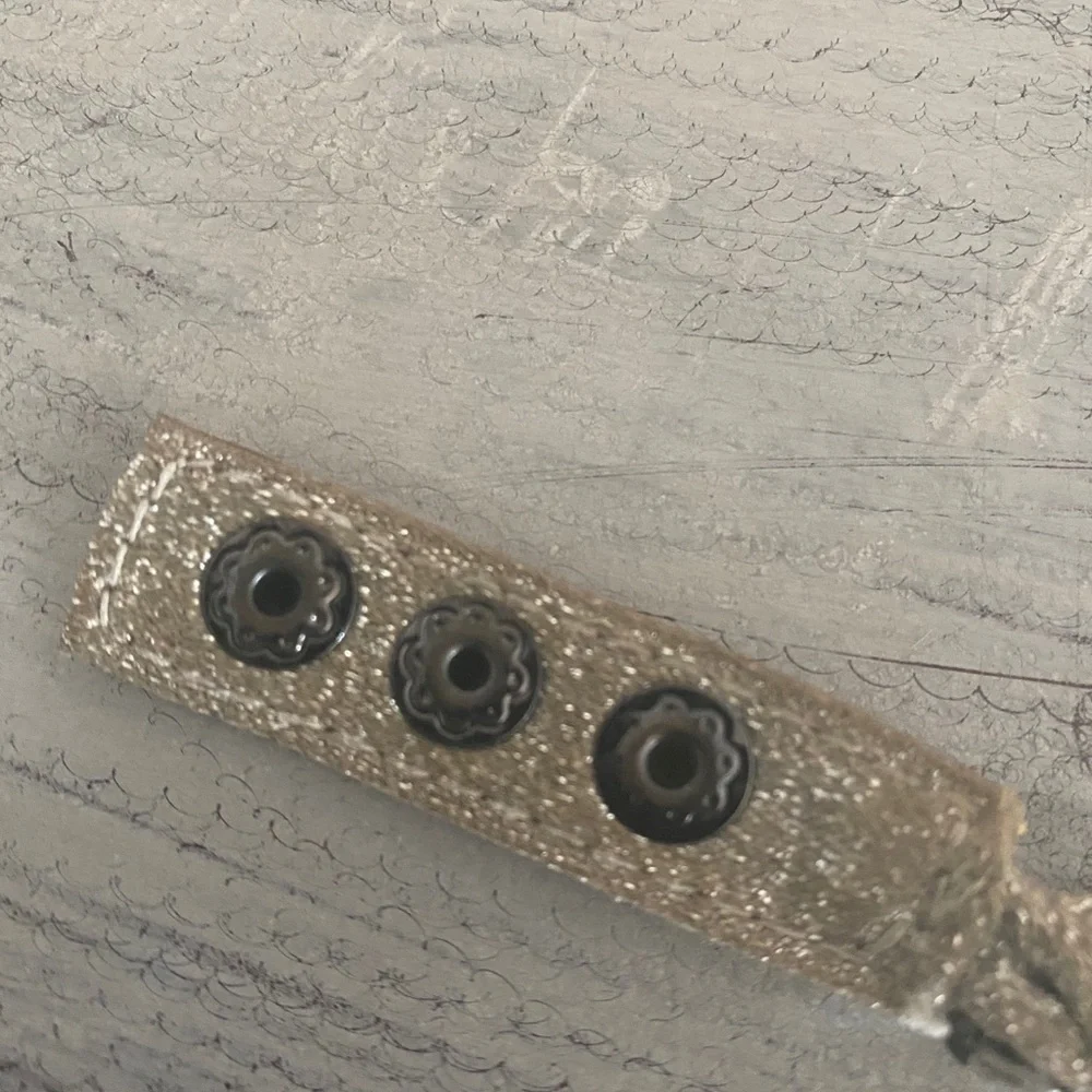 Henri Bendel  Snap Gun Metal Chrystal Bracelet​​​​​​​​​ - Picture 6 of 8